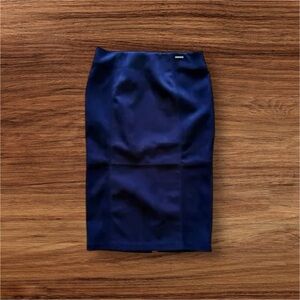 Marc New York Andrew Marc  Blue faux suede Skirt Size M  winter fall comfy
